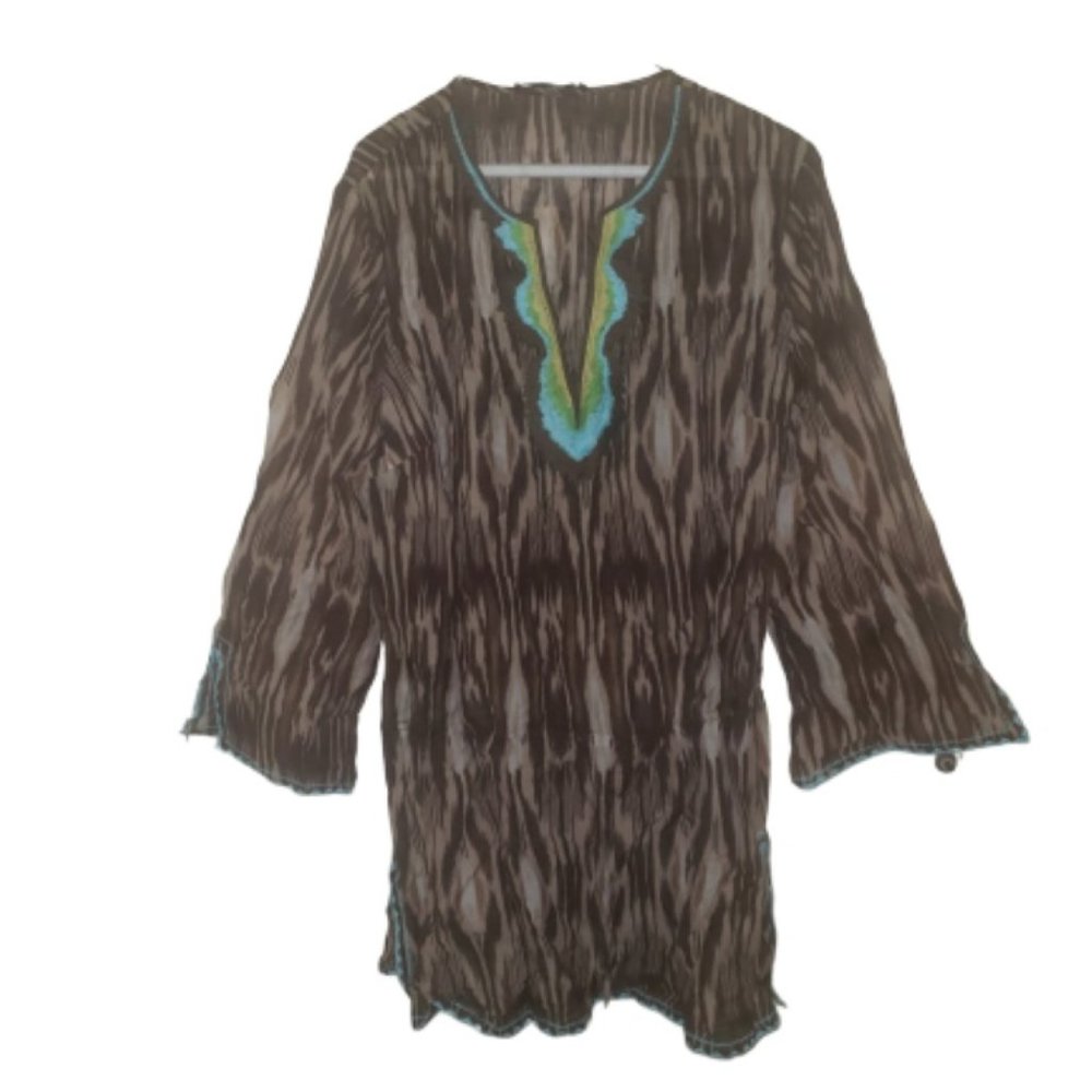 BCBGMAXAZRIA Women's Woven Tunic Top Blouse